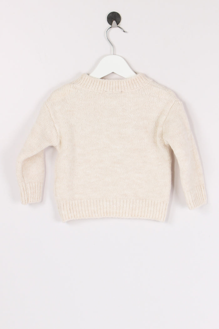 Pullover Scritta Migia Lurex Panna/oro-3