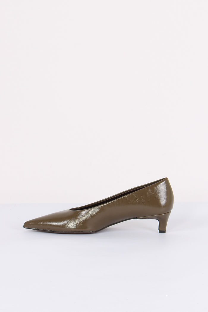Decollete Vernice Tacco 3 Taupe-3