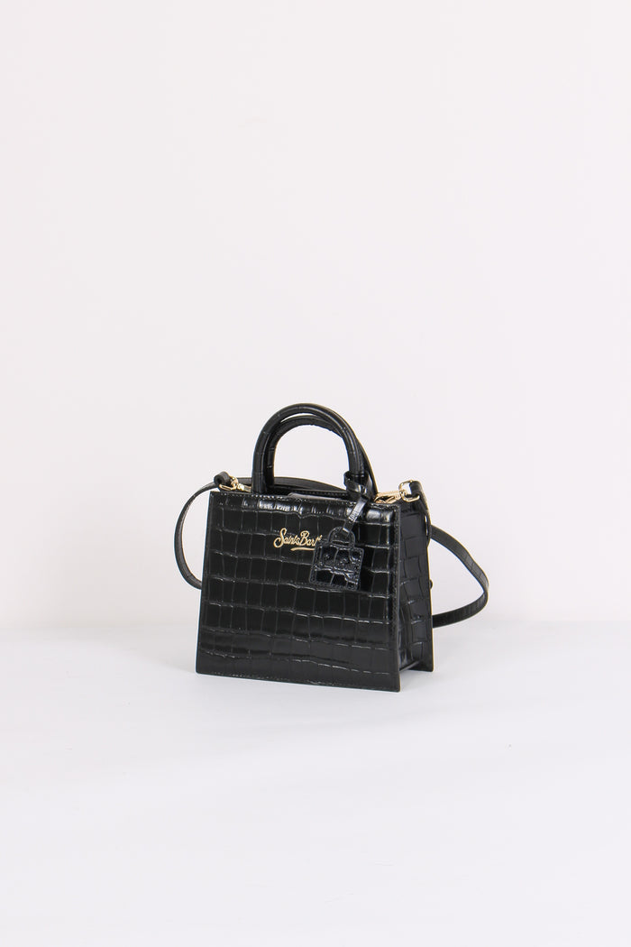 Shopping Mini Croco Nero-6