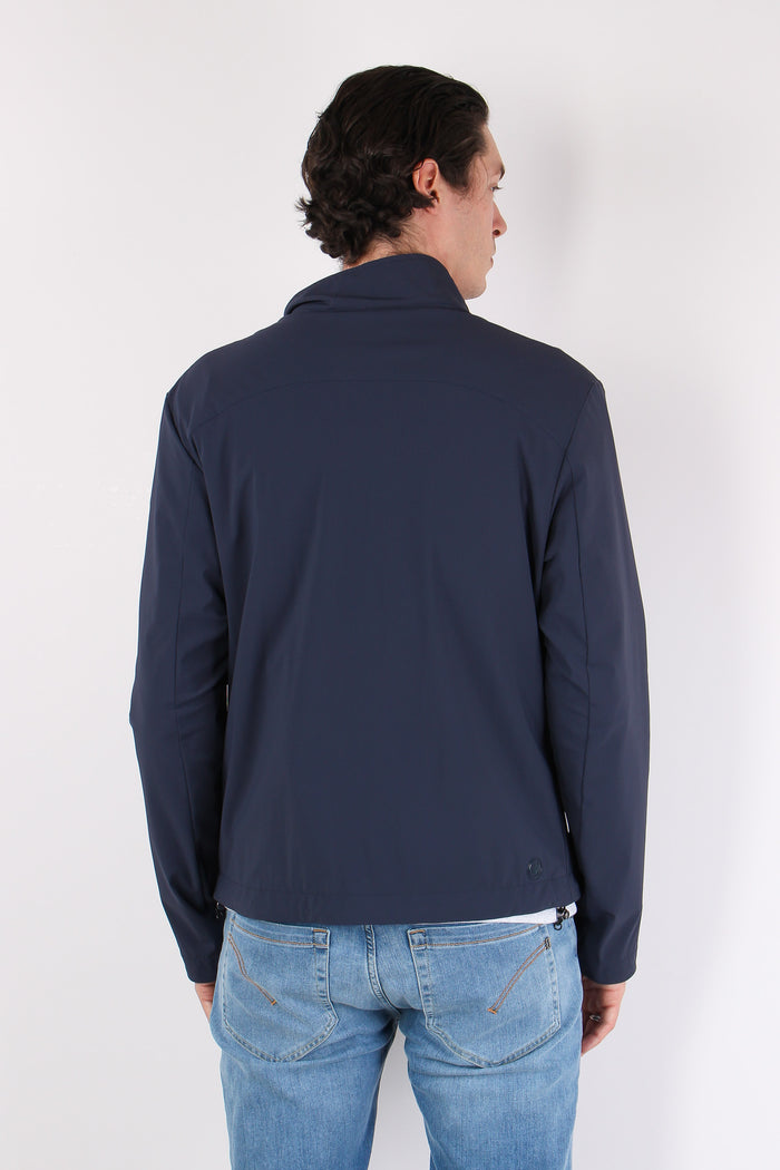 Giubbotto Collo In Piedi Stretch Navy-4