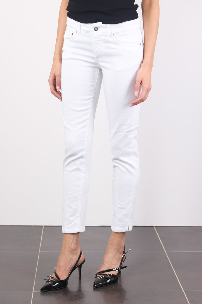 Rose Jeans Capri Bull Bianco-3