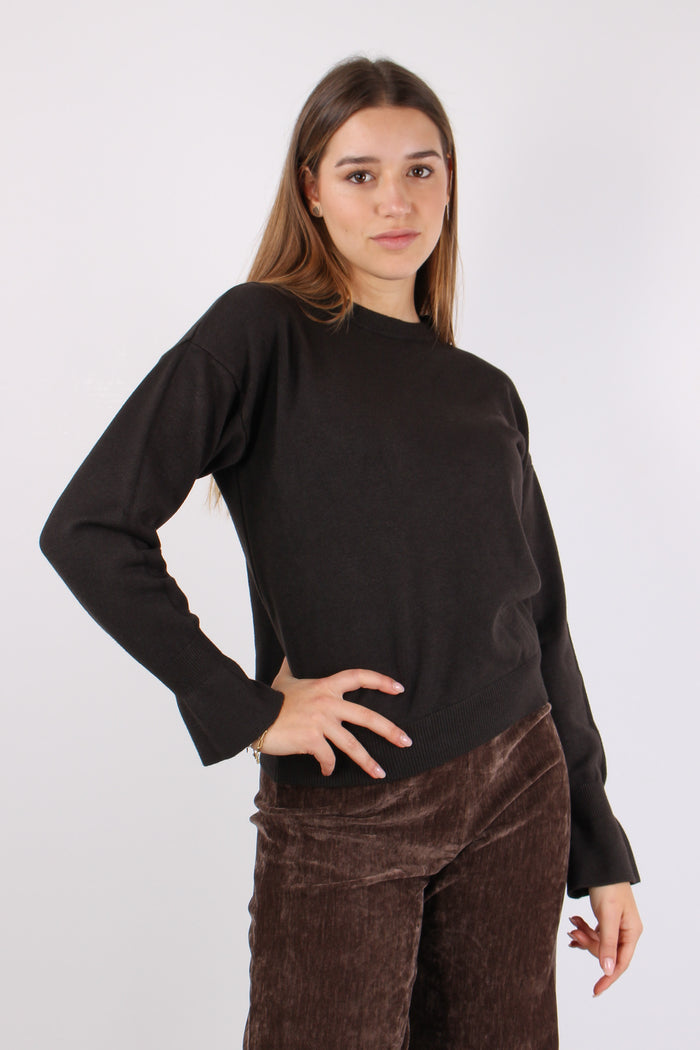 Maglia Viscosa Ripresa Polsi Moro-7