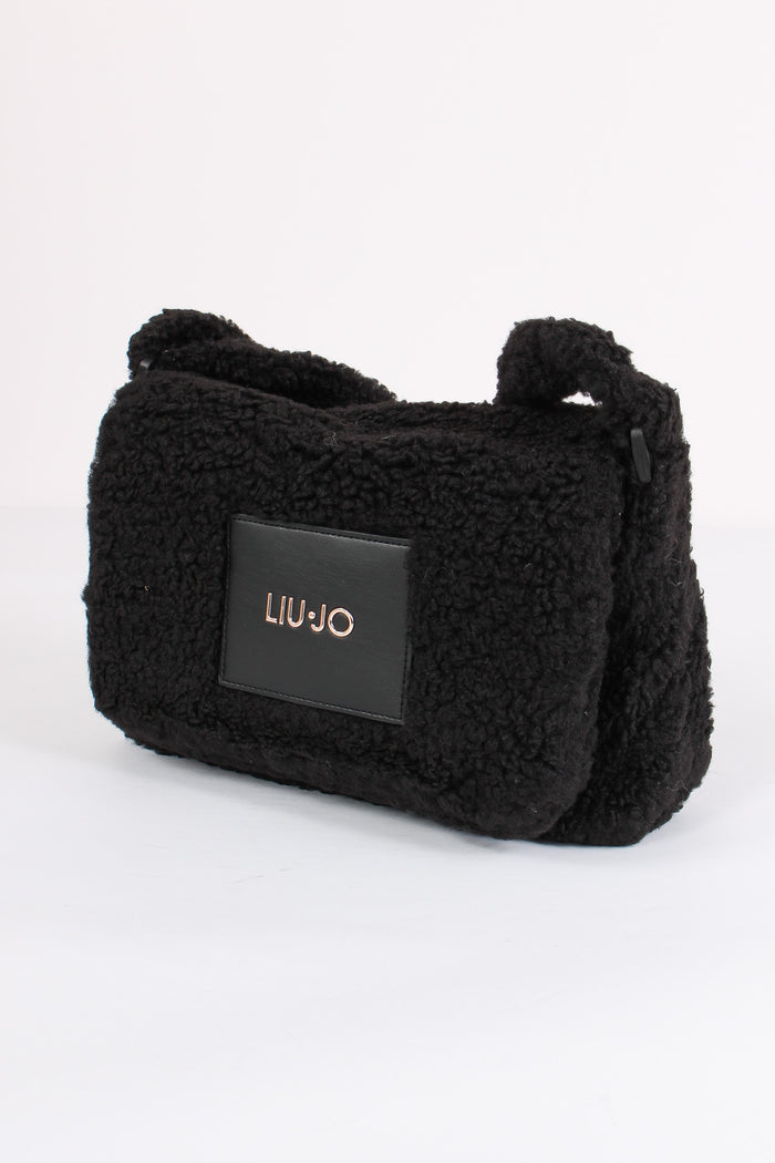 Mini Tracolla Teddy Patta Nero-4