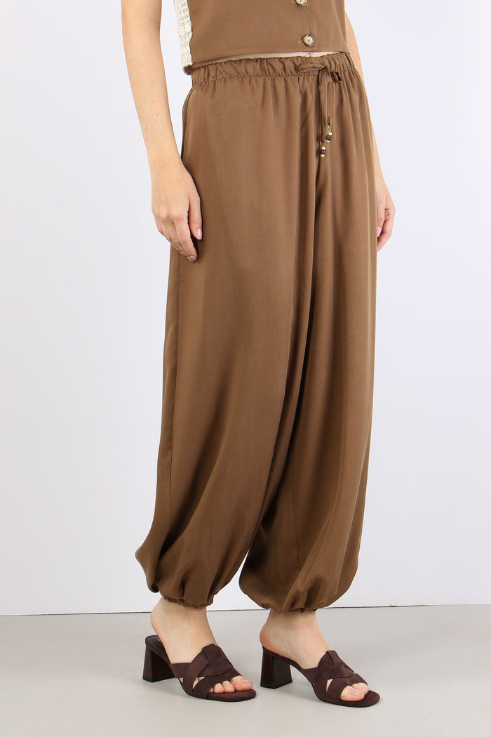 Pantalone Elastico Fondo Tabacco-3