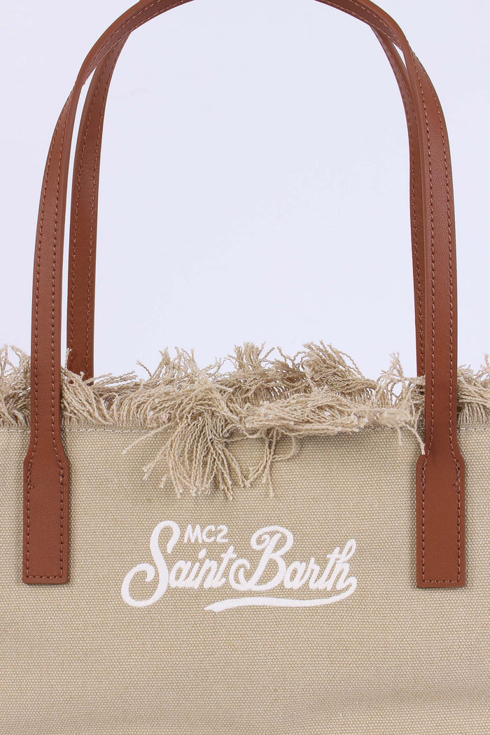 City Bag Mid Frange Beige-5