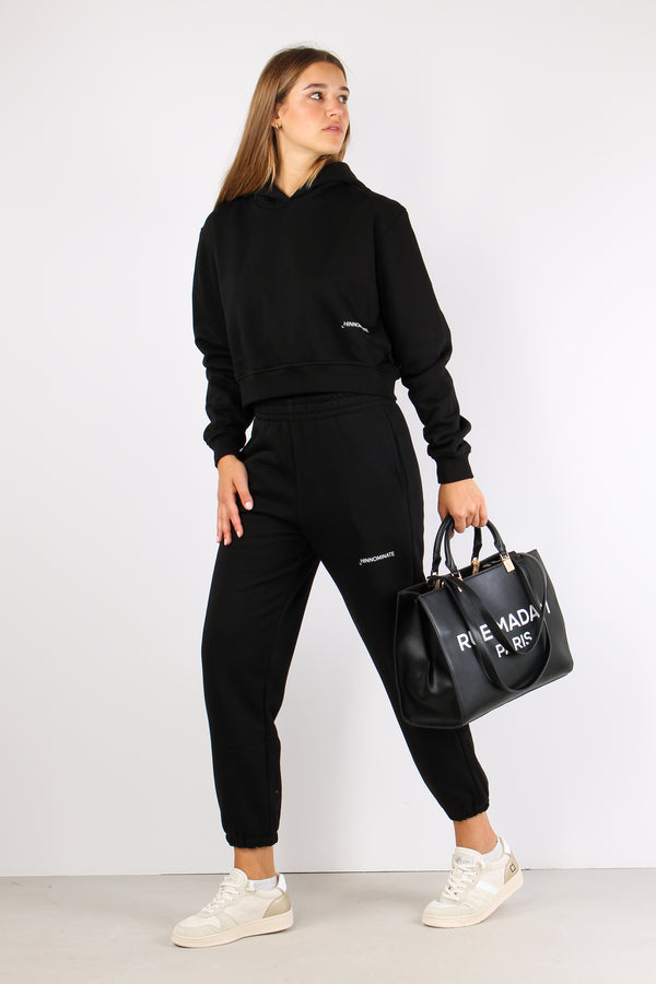 Pantalone Felpa Basico Nero