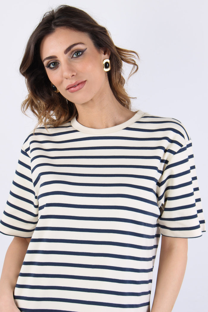 Wkdmultid T-shirt Scatoletta Ecru/blu-7