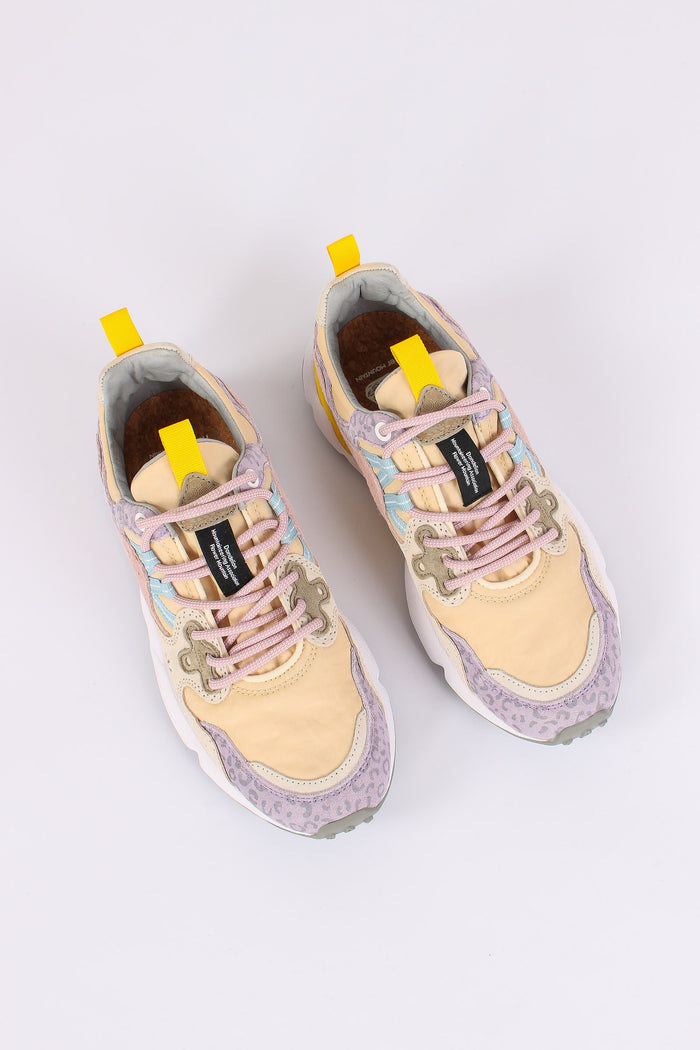 Sneakers Yamano Suede Animalier Lilac/pink-5