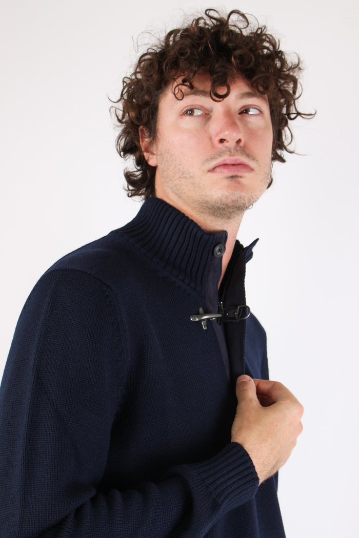 Collo Alto Gancio Blu-7
