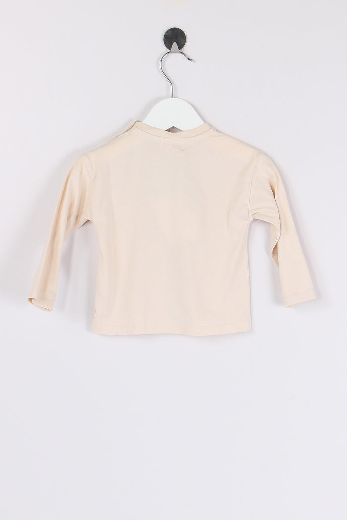 T-shirt Ml Stampa Aereo Ivory-2