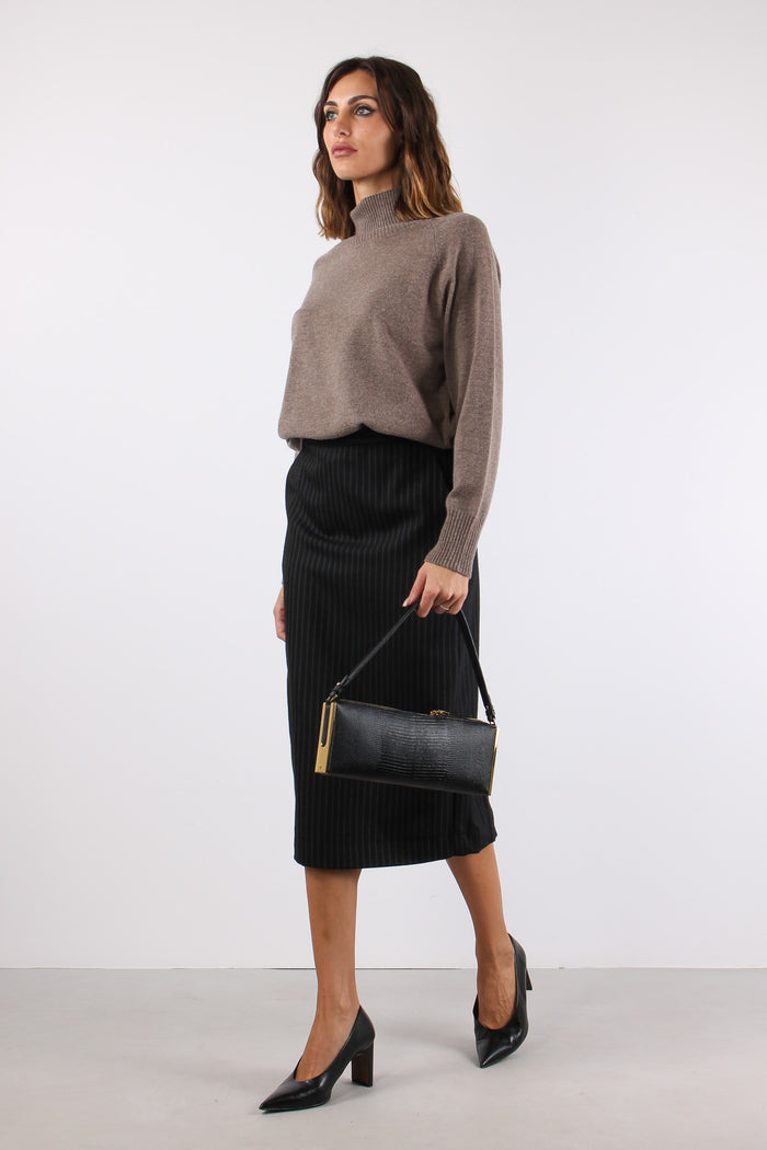 Lounguette Gessata Nero/beige-4