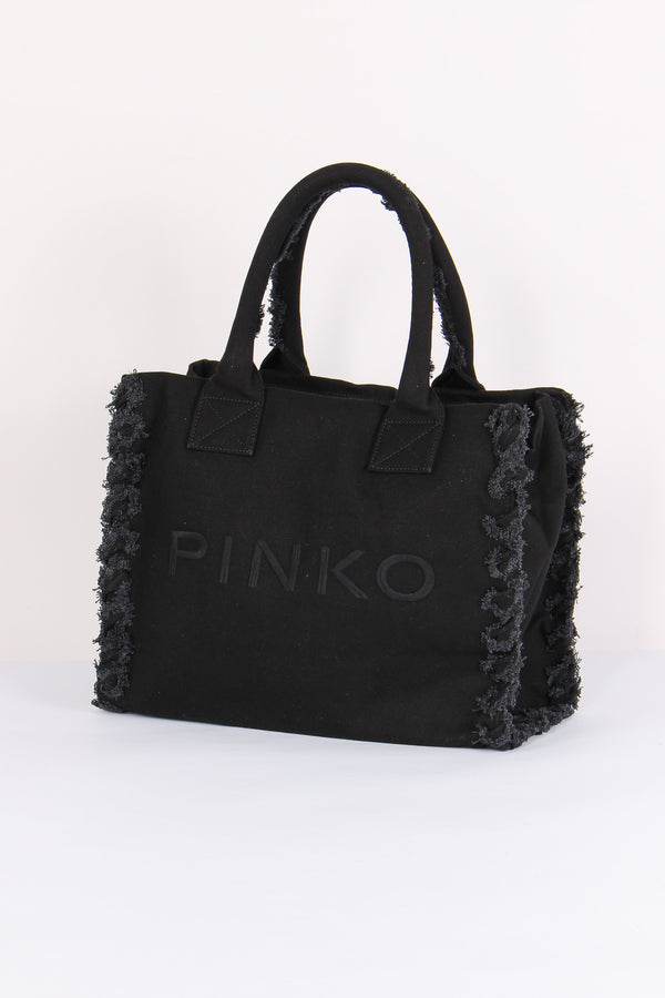Shopping Beach Canvas Nero-2