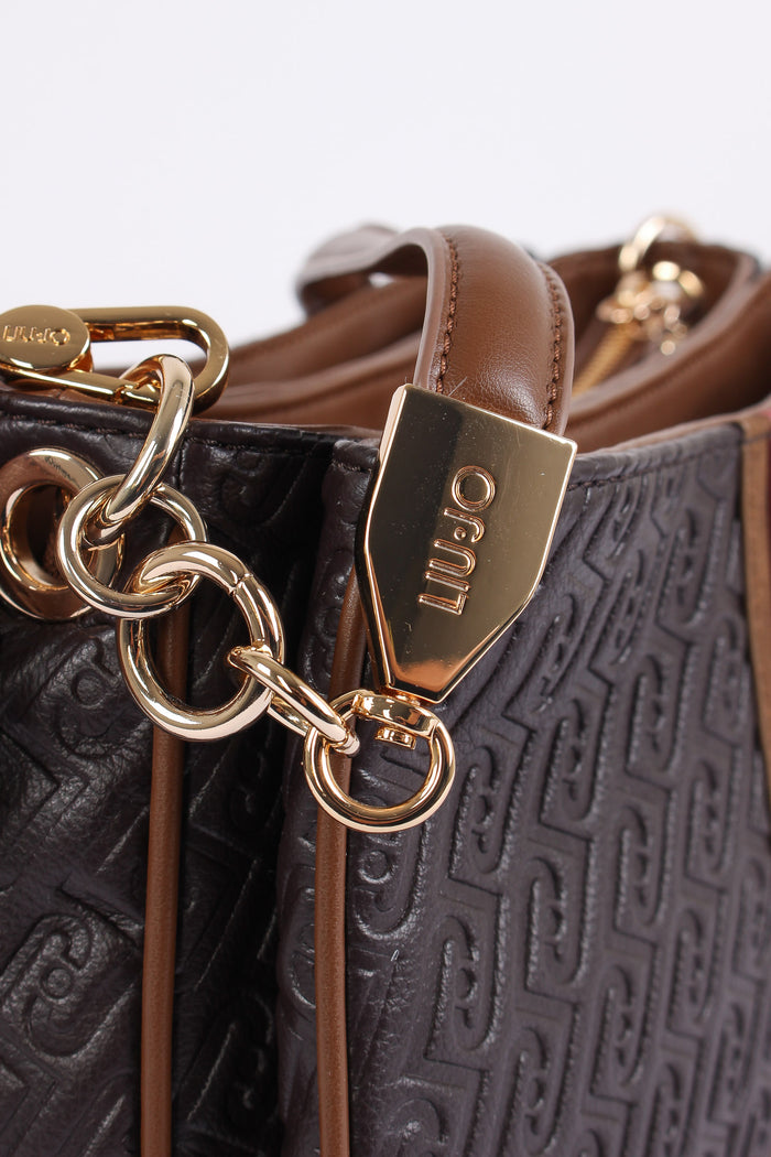 Tracolla 3 Scomparti Deep Brown-8