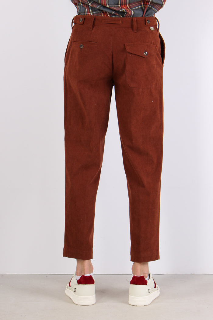 Robot Pantalone Velluto Righe Bruciato-4