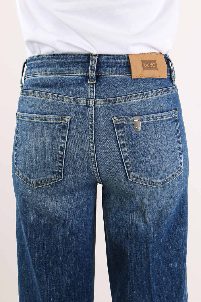 Denim Authentic Flare Denim Medio-8