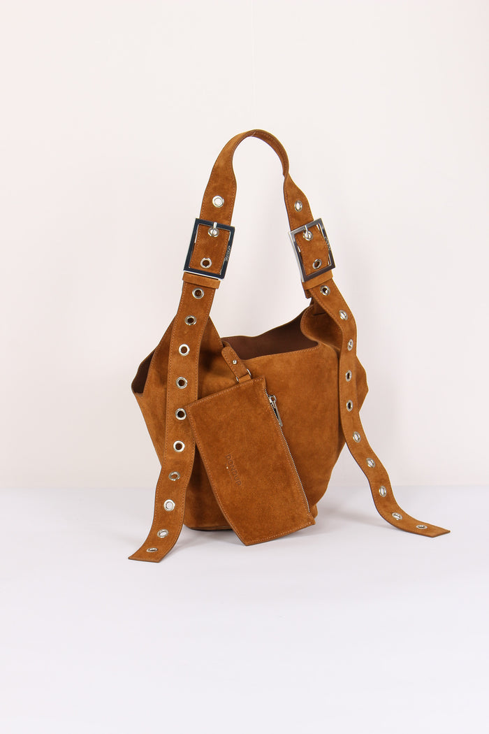 Hobo Smalll Suede Nocciola-5