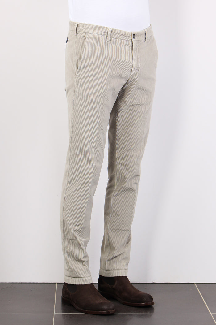 Pantalone Chino Velluto Grigio Perla-4