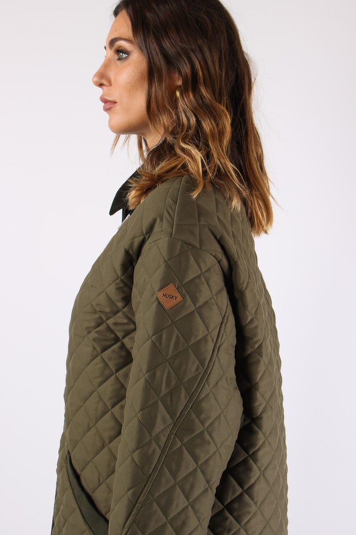 Margareth Parka Trapuntato Militare-8