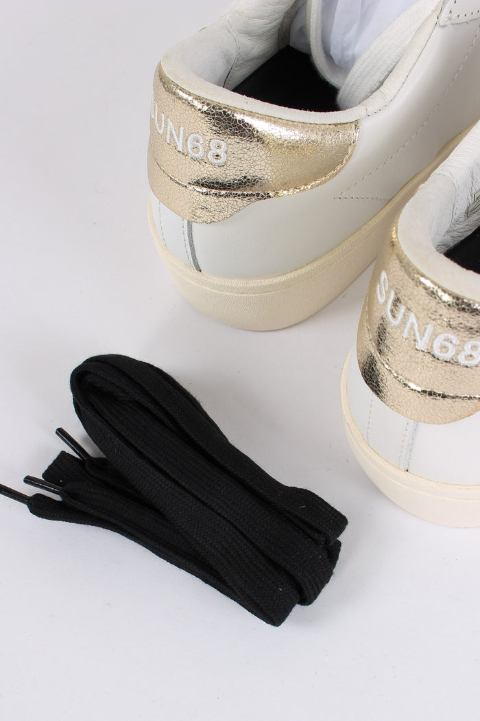 Sneaker Katy Leather Bianco/oro-10