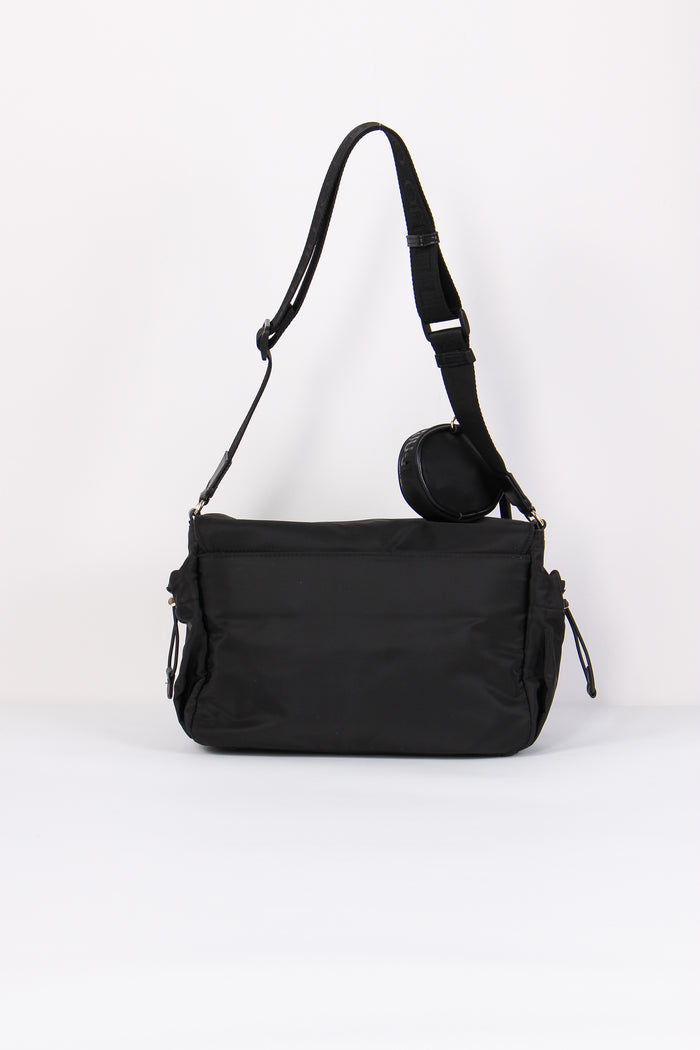 Tracolla Tasche Nylon Nero-3