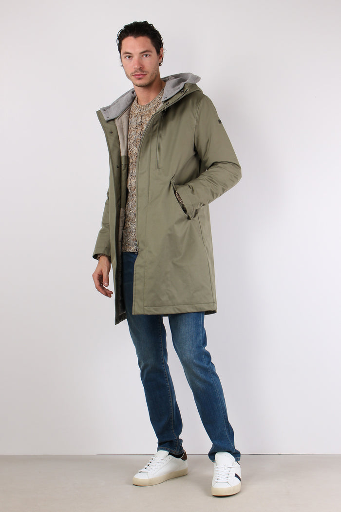 Parka Inserto Lana Verde Polveroso-3