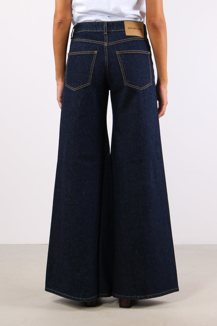 Eos-8 Denim Zampa Asimmetrica Denim Scuro-4