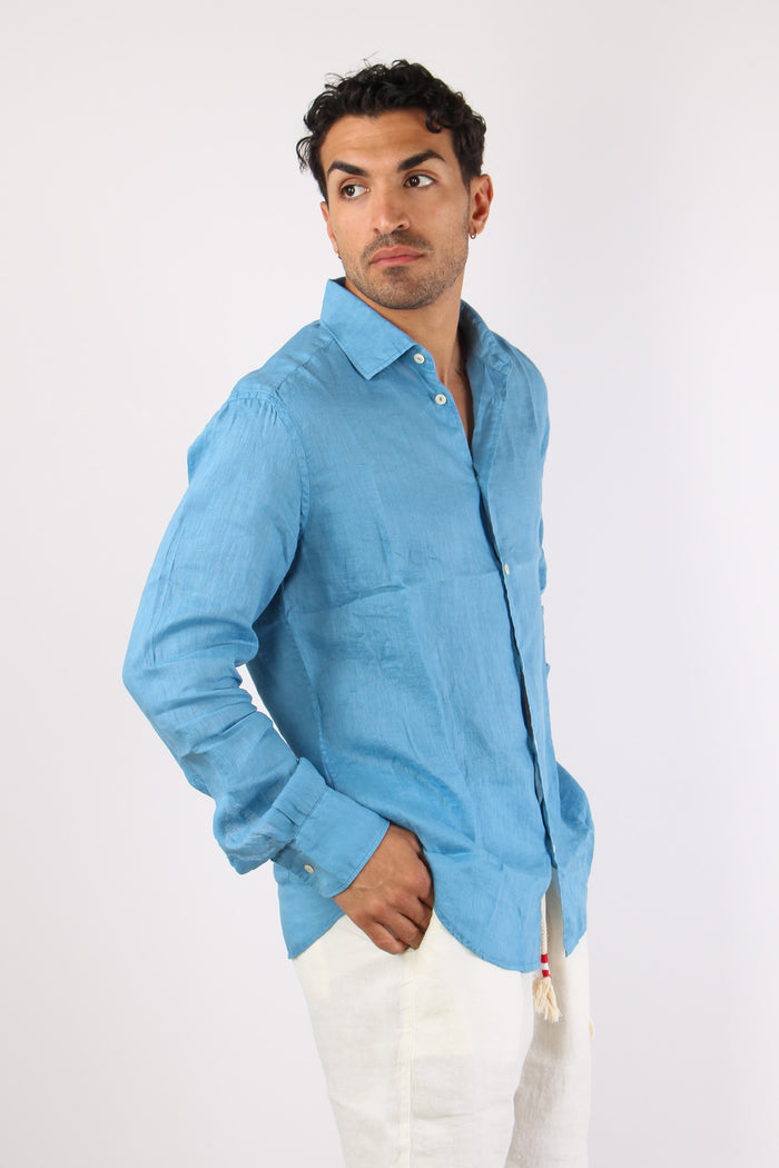 Camicia Lino Blu-5