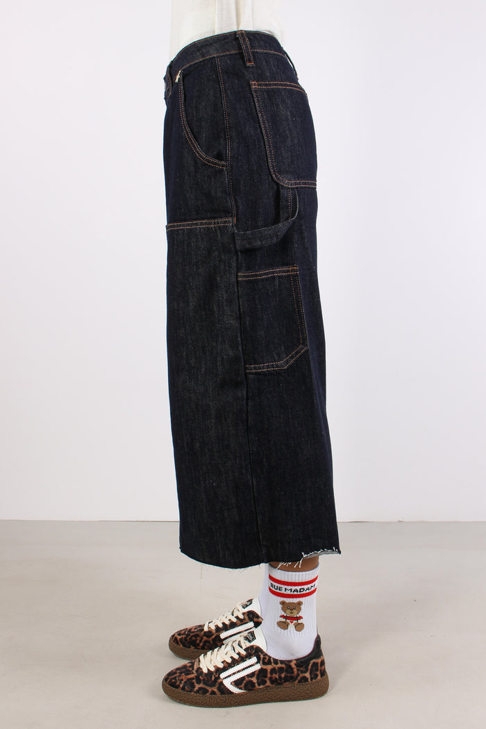 Bermuda Denim Work Denim Scuro-7