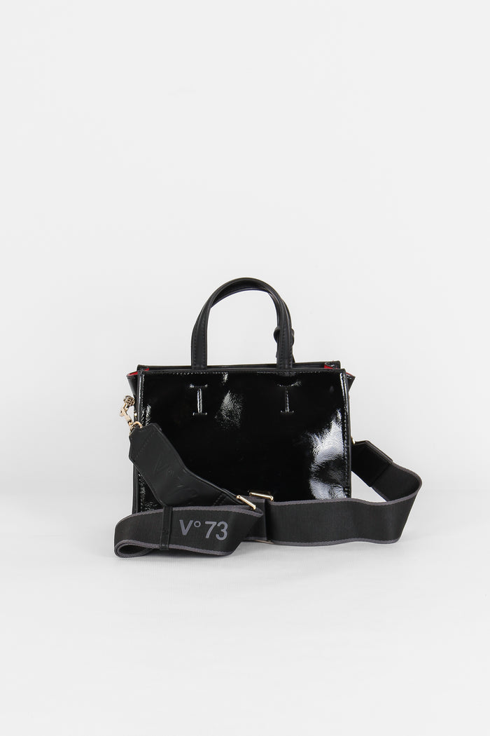 Blake Mini Shopping Vernice Nero-3