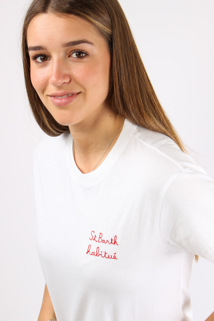 T-shirt St Barth Habitue Bianco-6