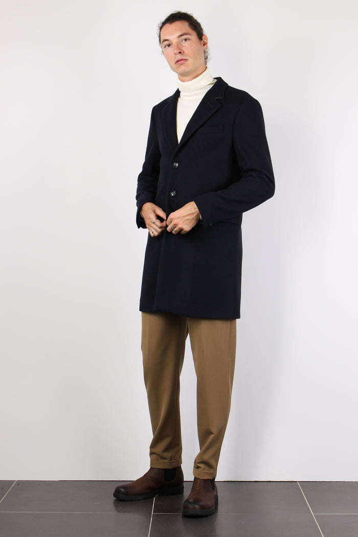 Nebbia Cappotto Classico Blu-4