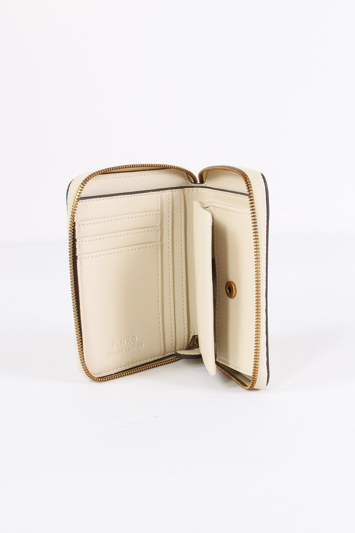 Taylor Portafoglio Zip Around Bianco Seta-5