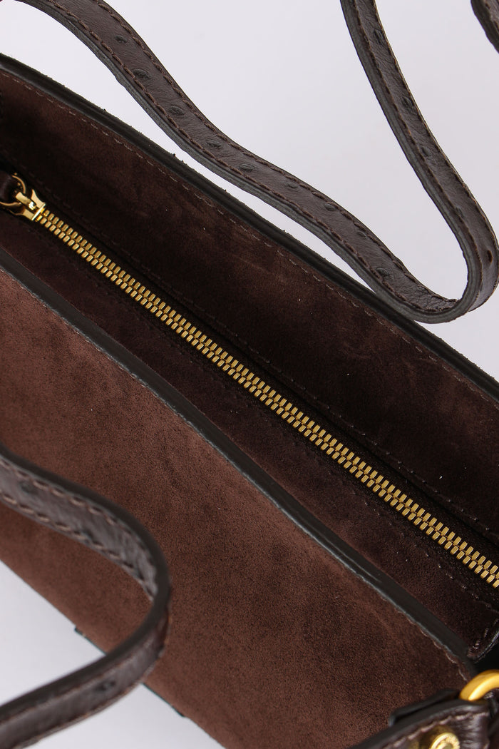 Bloom Shopping Suede Stampa Struzzo Moka-6