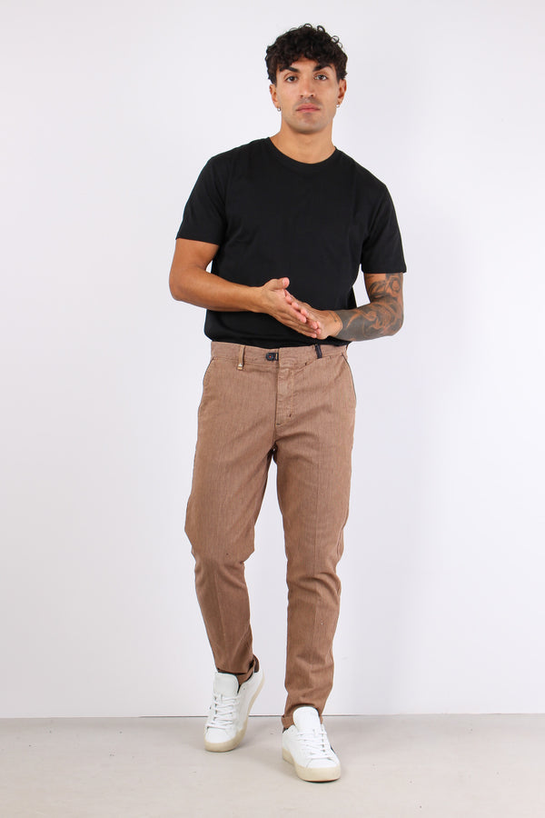 Pantalone Chino Profilo Tasca Sabbia