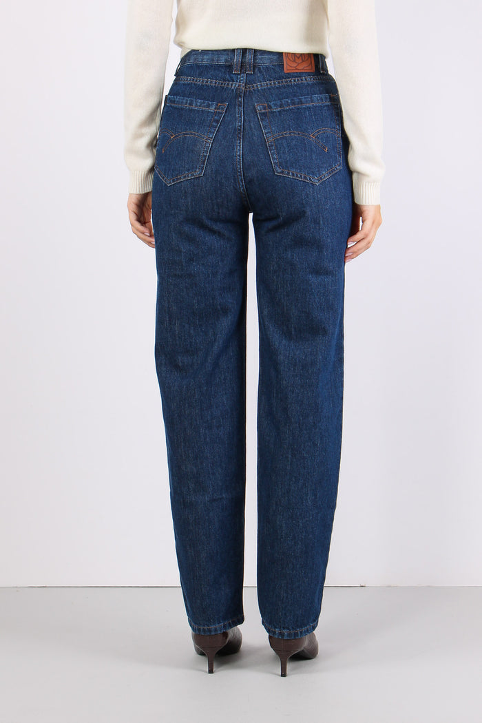 Mlsmom Jeans Momfit Moon Indigo-4