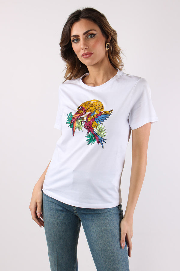 T-shirt Stampa Tucano Bianco-2