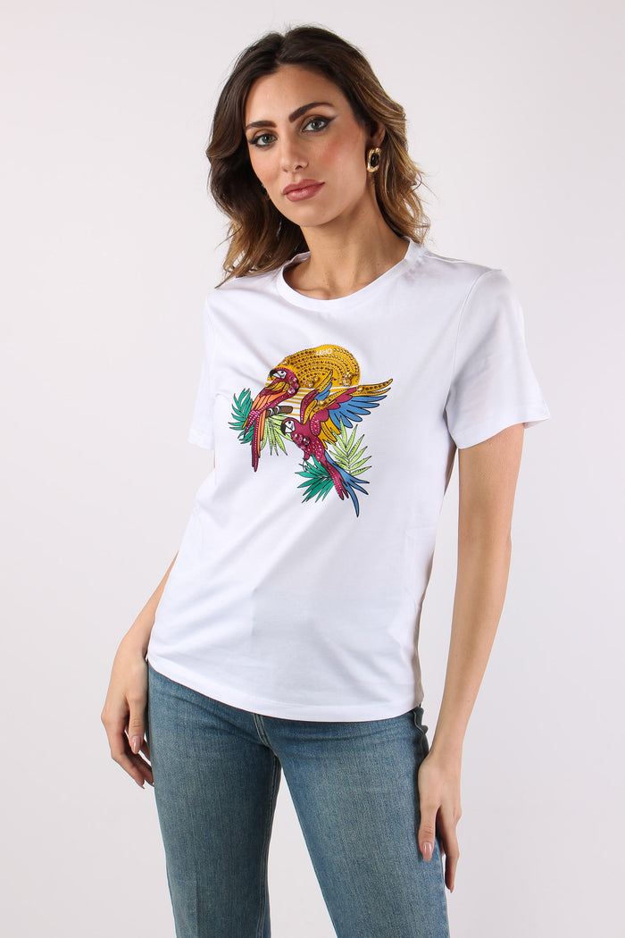 T-shirt Stampa Tucano Bianco-2