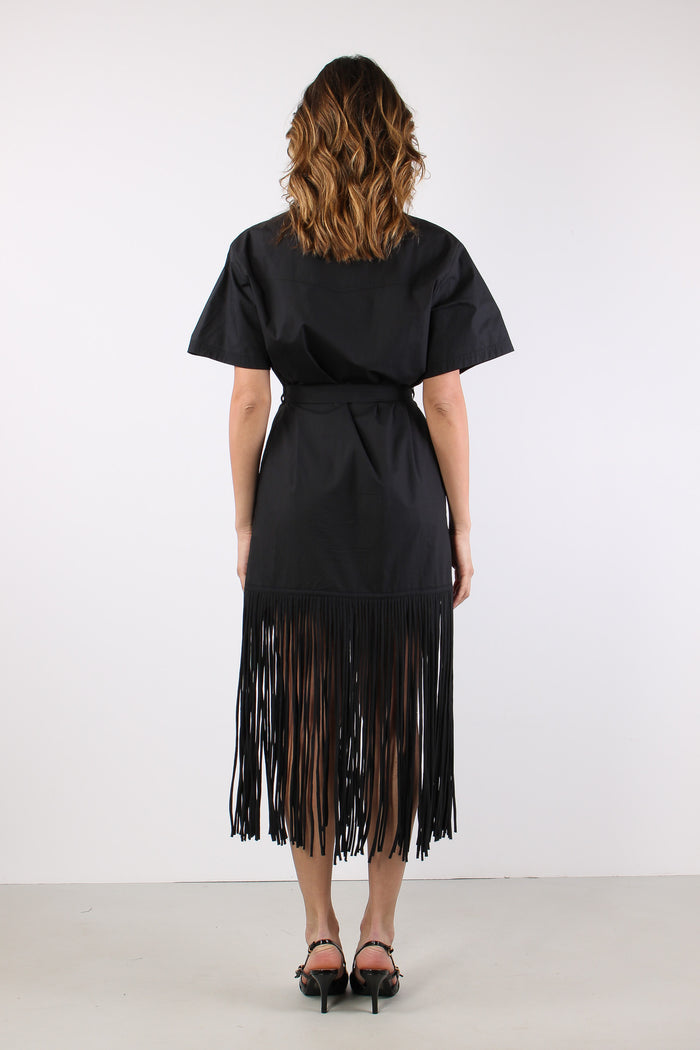 Avigliano Abito Popeline Nero-6