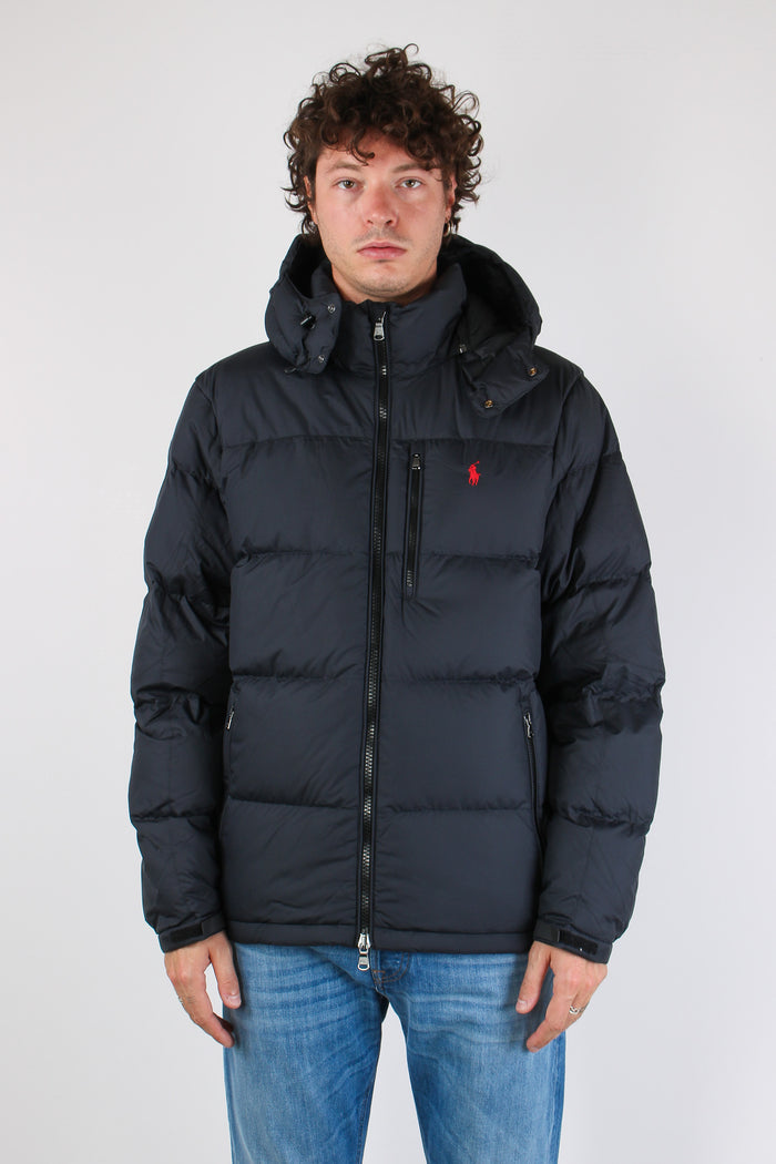 Piumino Cappuccio Polo Black