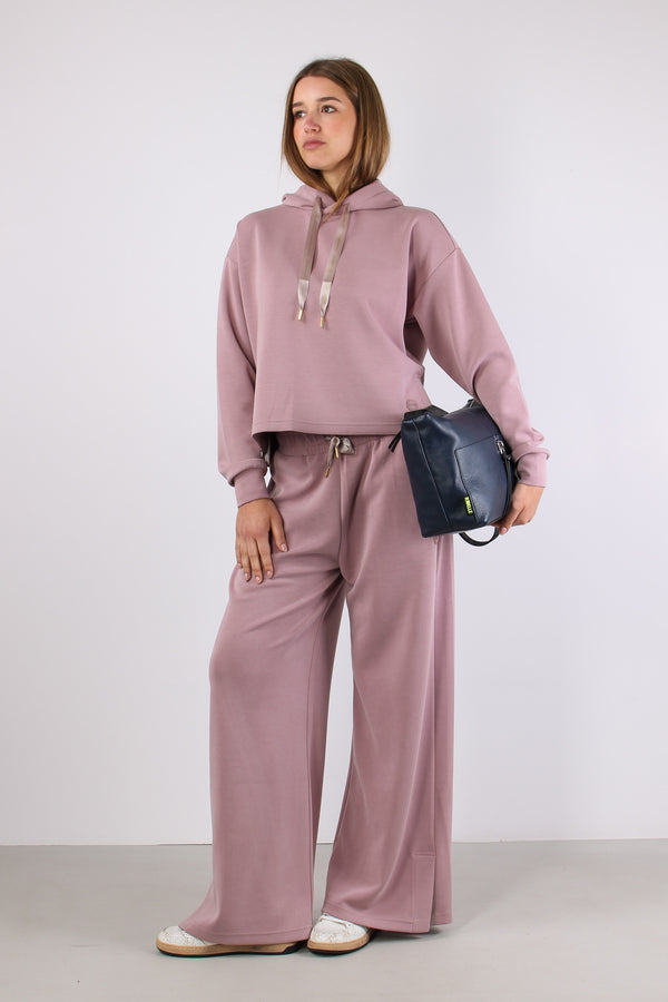 Felpa Modal Crop Coulisse Paris