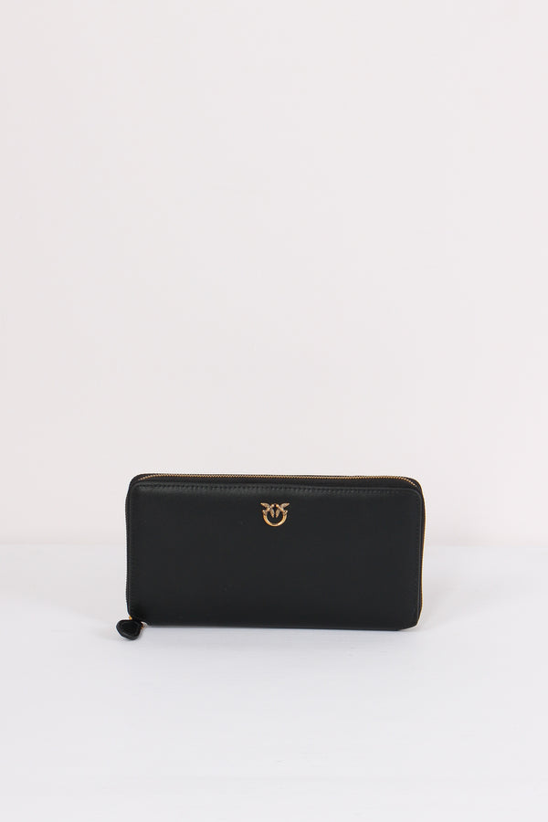 Ryderportafoglio Zip Grande Nero/antique Gold