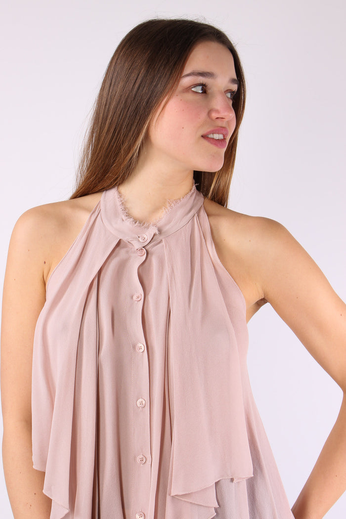 Maryonn Blusa Crepe Smanicata Rose-8