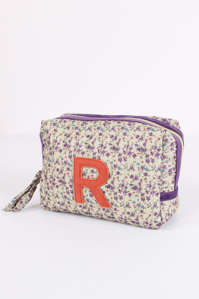 Pochette Patch Lettera R Beige/viola-4