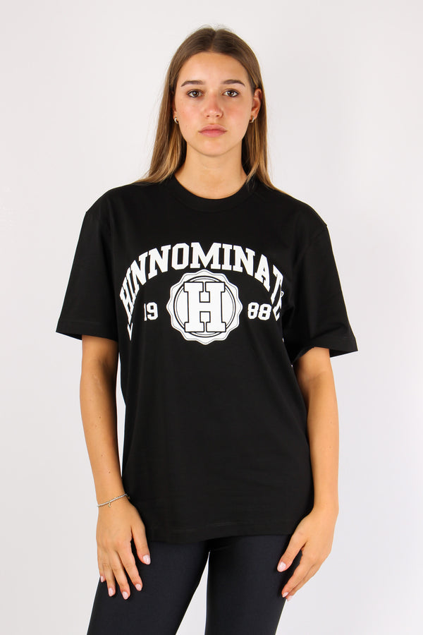 T-shirt Over College Nero