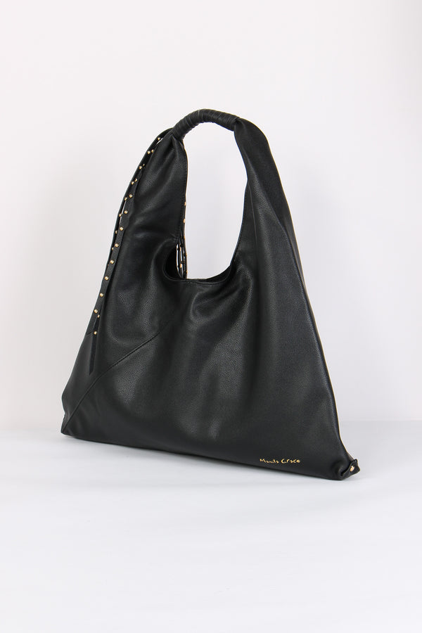 Sacca Morbida Frange Nero-2