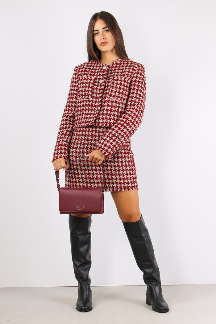 Giacca Chanel Pied De Poule Beige/pepper