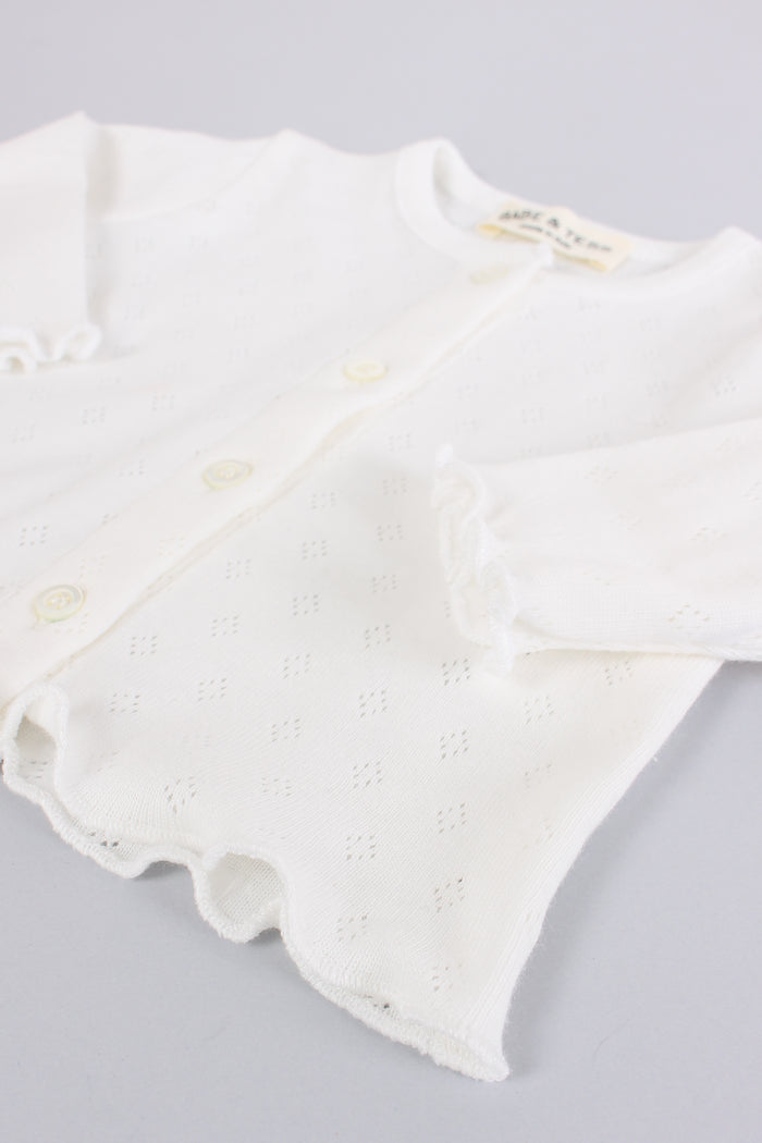 Golfino Traforato Bianco-4