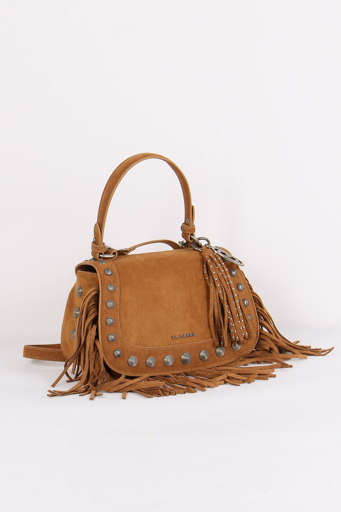 Borsa 1 Manico Suede Borchie Cotto-5
