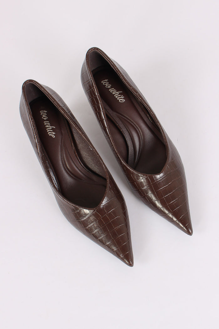 Decollete Stampa Cocco Brown-4