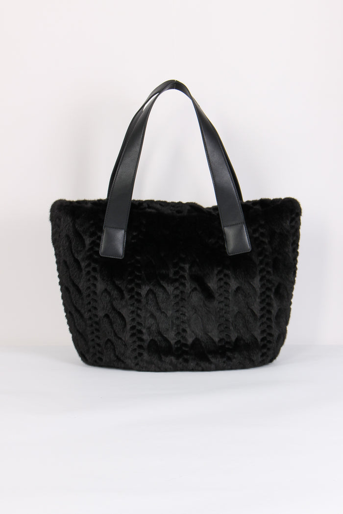 Shopping Ecopelliccia Nero-3